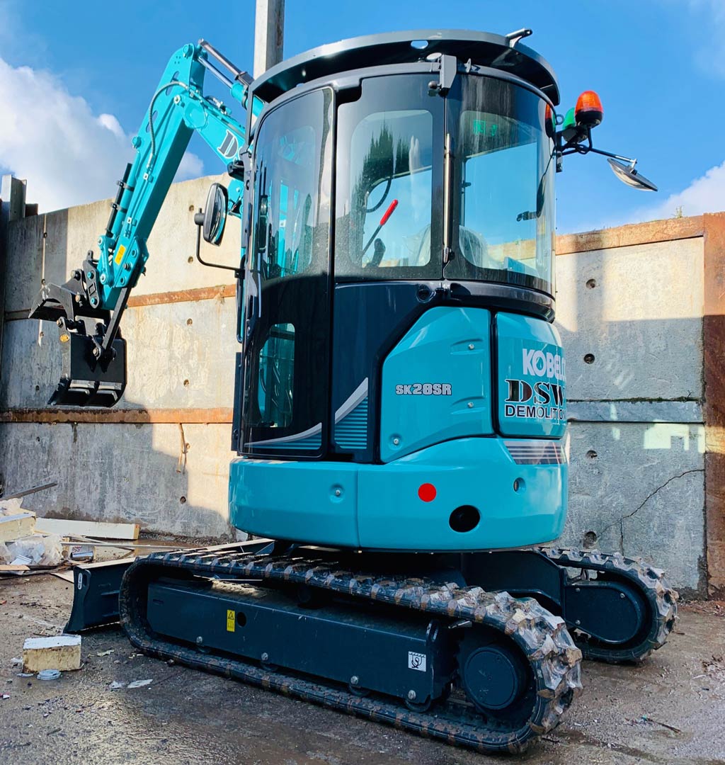 A small digger for hire in Cornwall & Devon - DSW Group Ltd